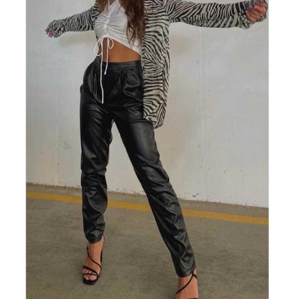 NEW Princess Polly Love Club Vegan Leather Pants size 6